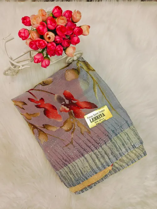 DESIGNER STONE WORK SAREES DS44